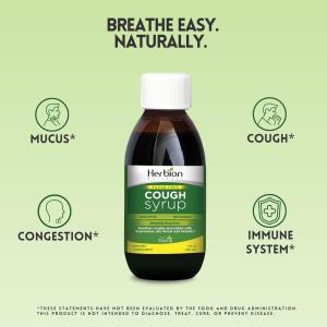 Herbion Naturals Throat Syrup - All Natural - Sugar Free - 5 Oz