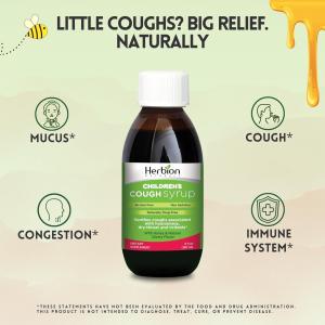 Herbion Naturals Throat Syrup All Natural Cherry For Children 5 Oz