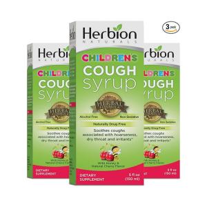Herbion Naturals Throat Syrup All Natural Cherry For Children 5 Oz