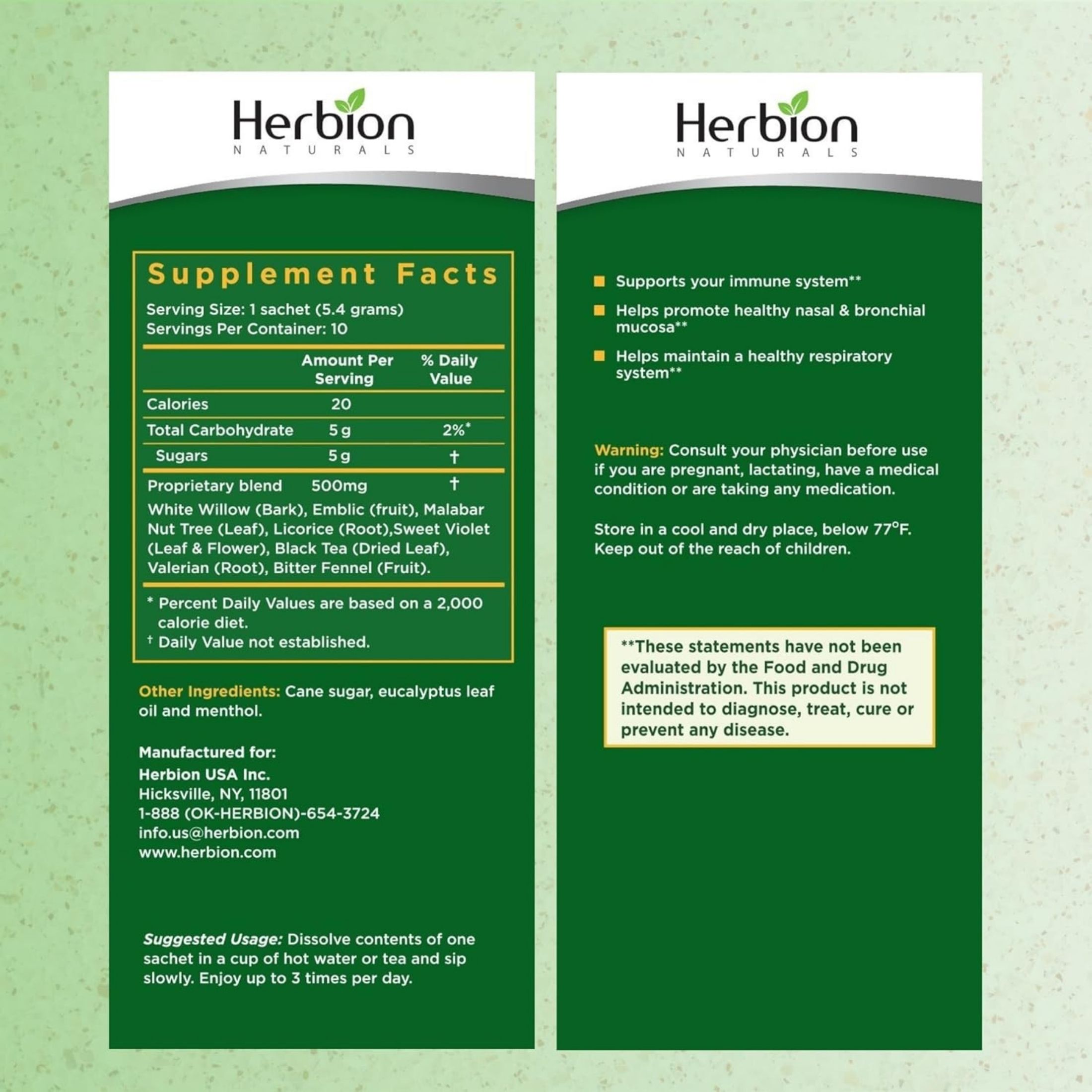 Herbion Naturals Respiratory Care Herbal Granules