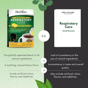 Herbion Naturals Respiratory Care Herbal Granules, Natural Lemon Flavor