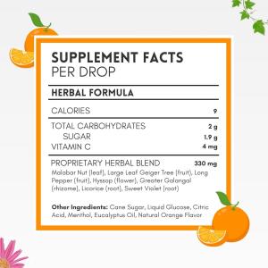 Herbion Naturals All Natural Cough Drops, Orange 18 Lozenges