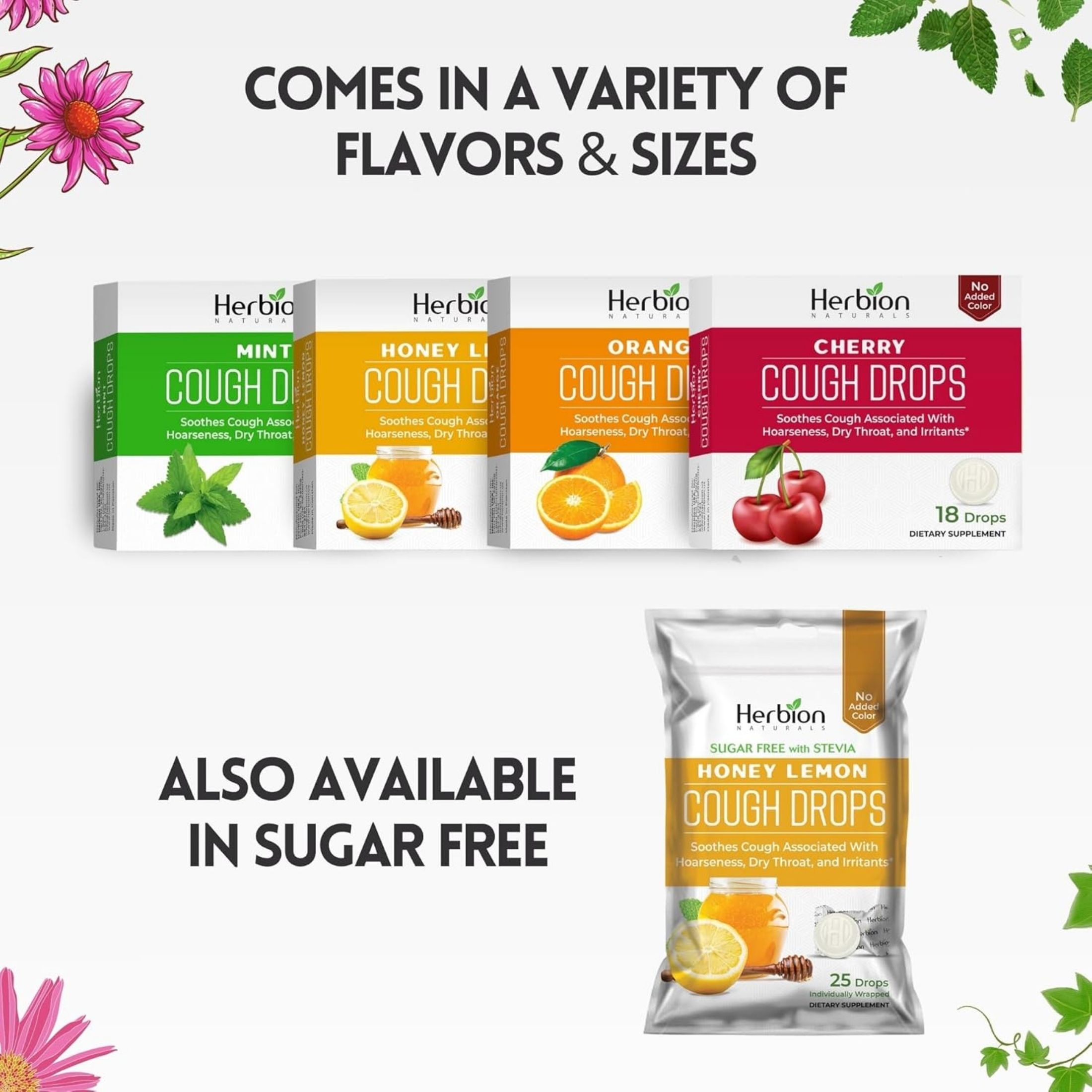 Herbion Naturals Cough Drops All Natural Honey Lemon, 1 Each