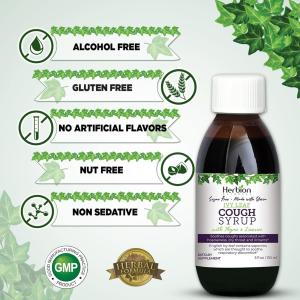 Herbion Naturals Ivy Leaf Syrup With Thyme, Sugar Free, 5 Oz