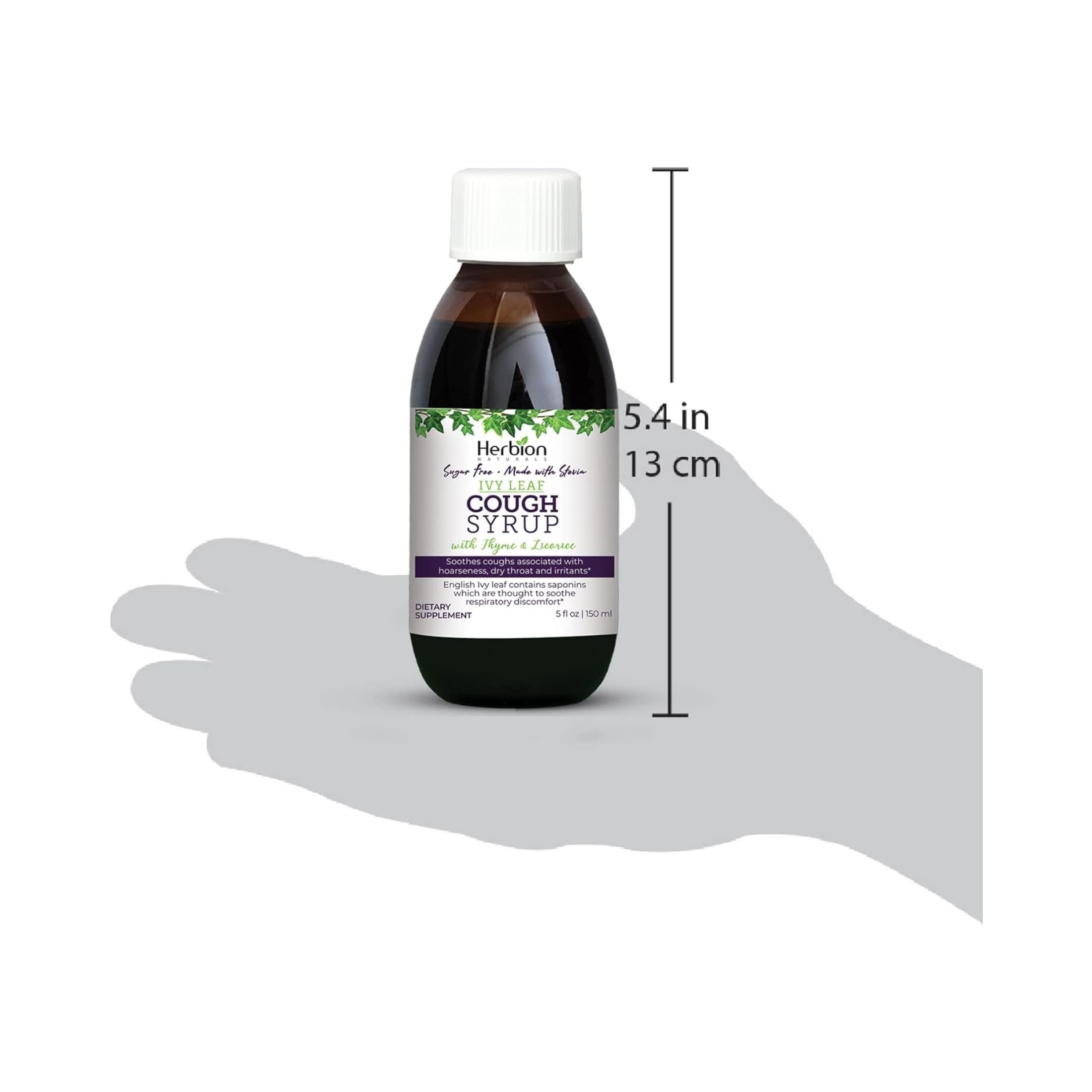 Herbion Naturals Ivy Leaf Syrup With Thyme, Sugar Free, 5 Oz