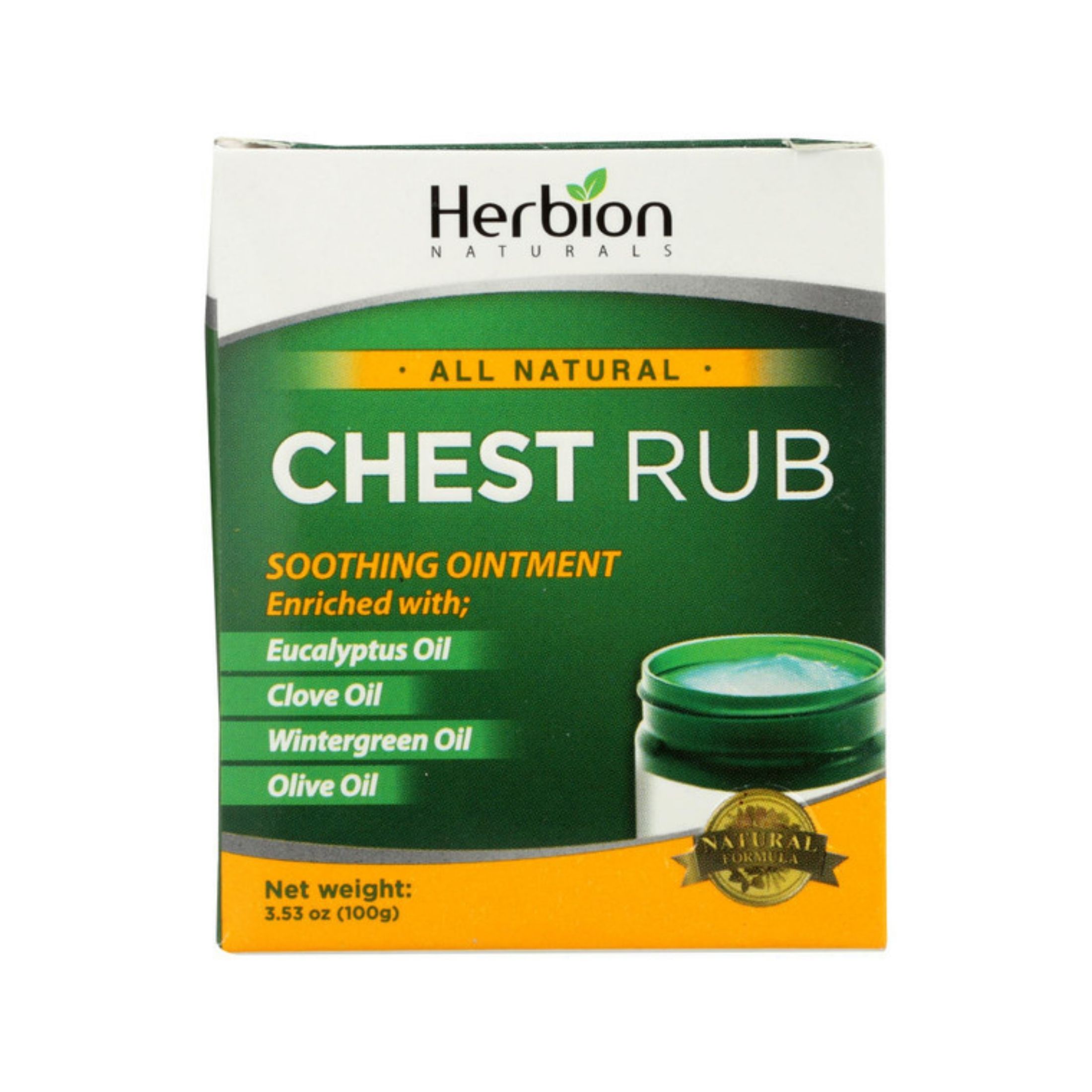 Herbion Naturals All Natural Chest Rub Ointment, 1 Each, 3.53 Oz