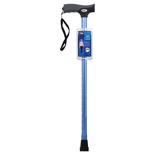Carex Soft Grip Cane Metallic Blue