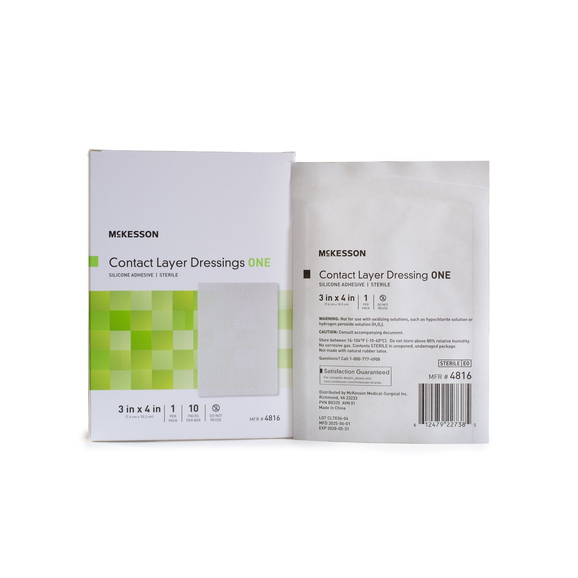 McKesson Contact Layer Dressing 3x4 Inch