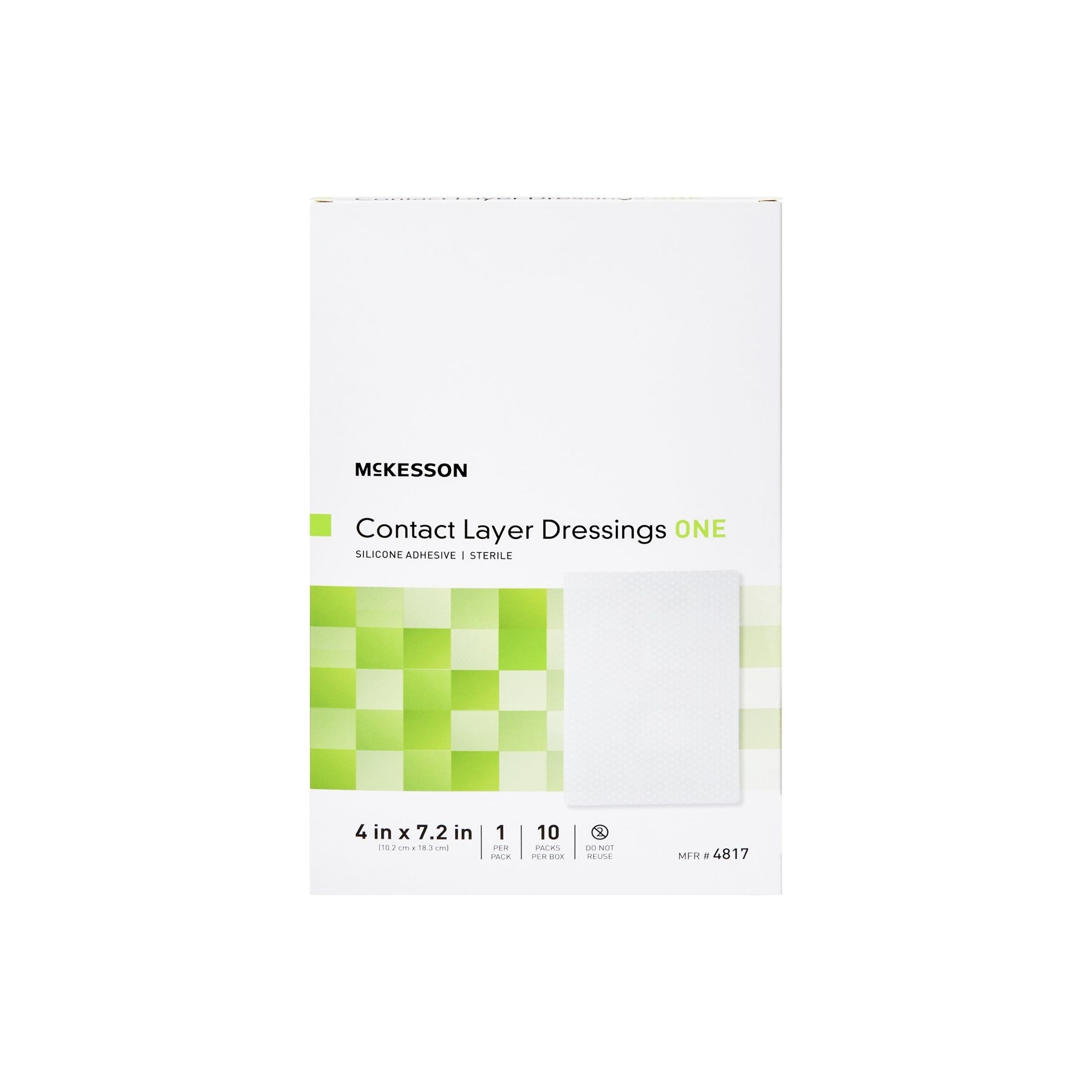 McKesson Brand Wound Contact Layer Dressing Rectangle Sterile 70/CS