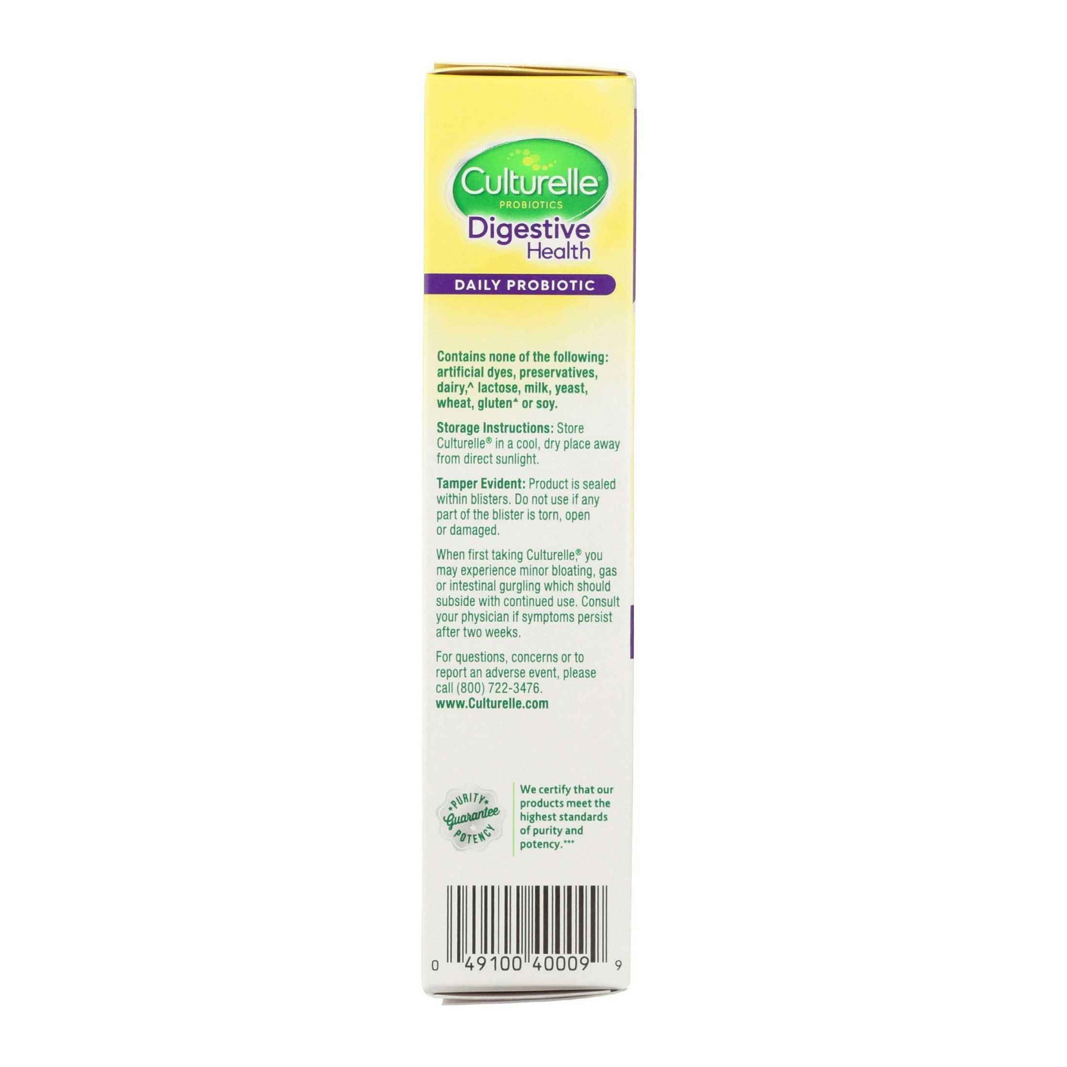 Culturelle Digestive Health Daily Probiotic 30 Vegetarian Capsules