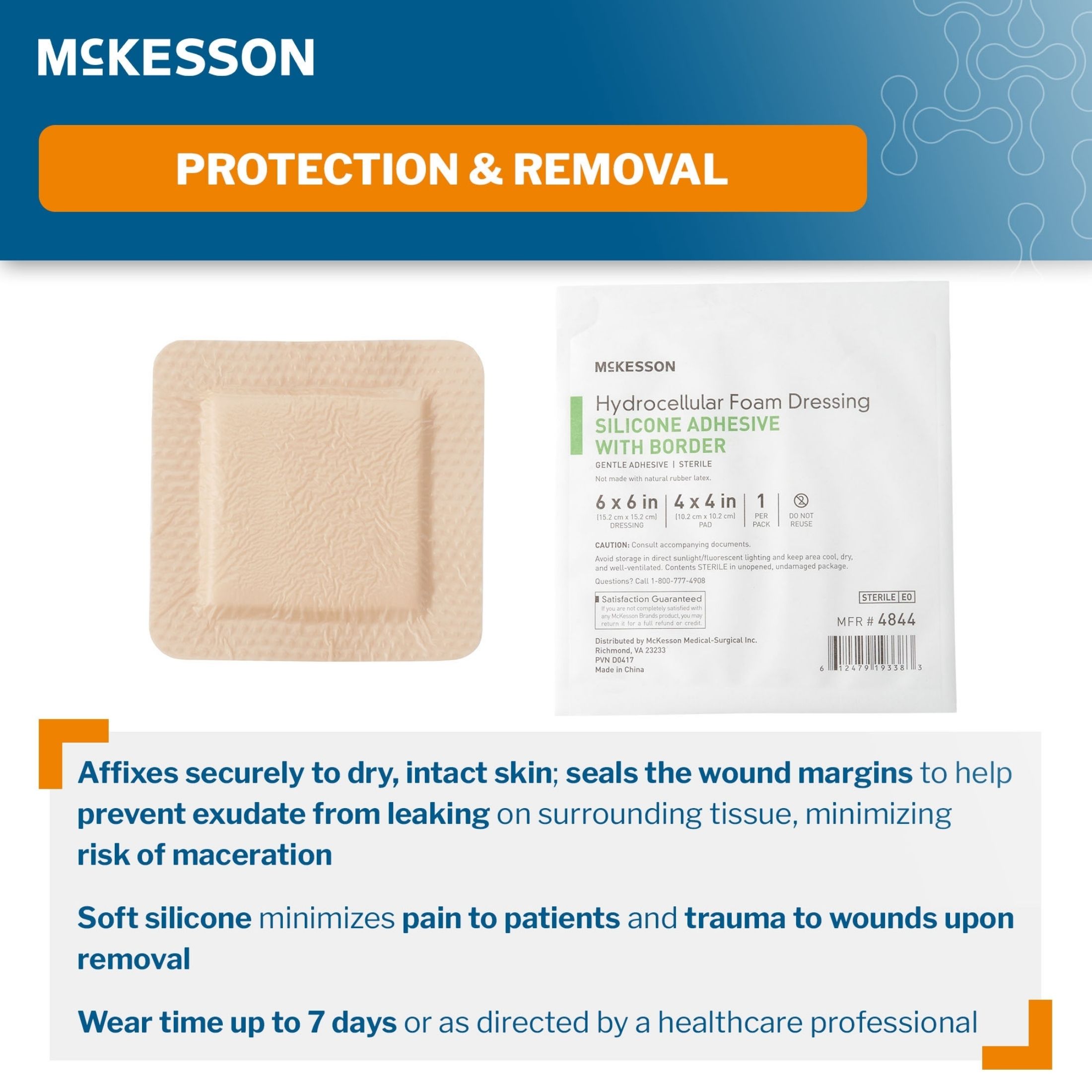 McKesson Silicone Foam Dressing Count Of 200