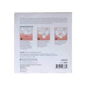 McKesson Foam Dressing 7 X 7 Inch With Border Film Backing Silicone Gel 4845