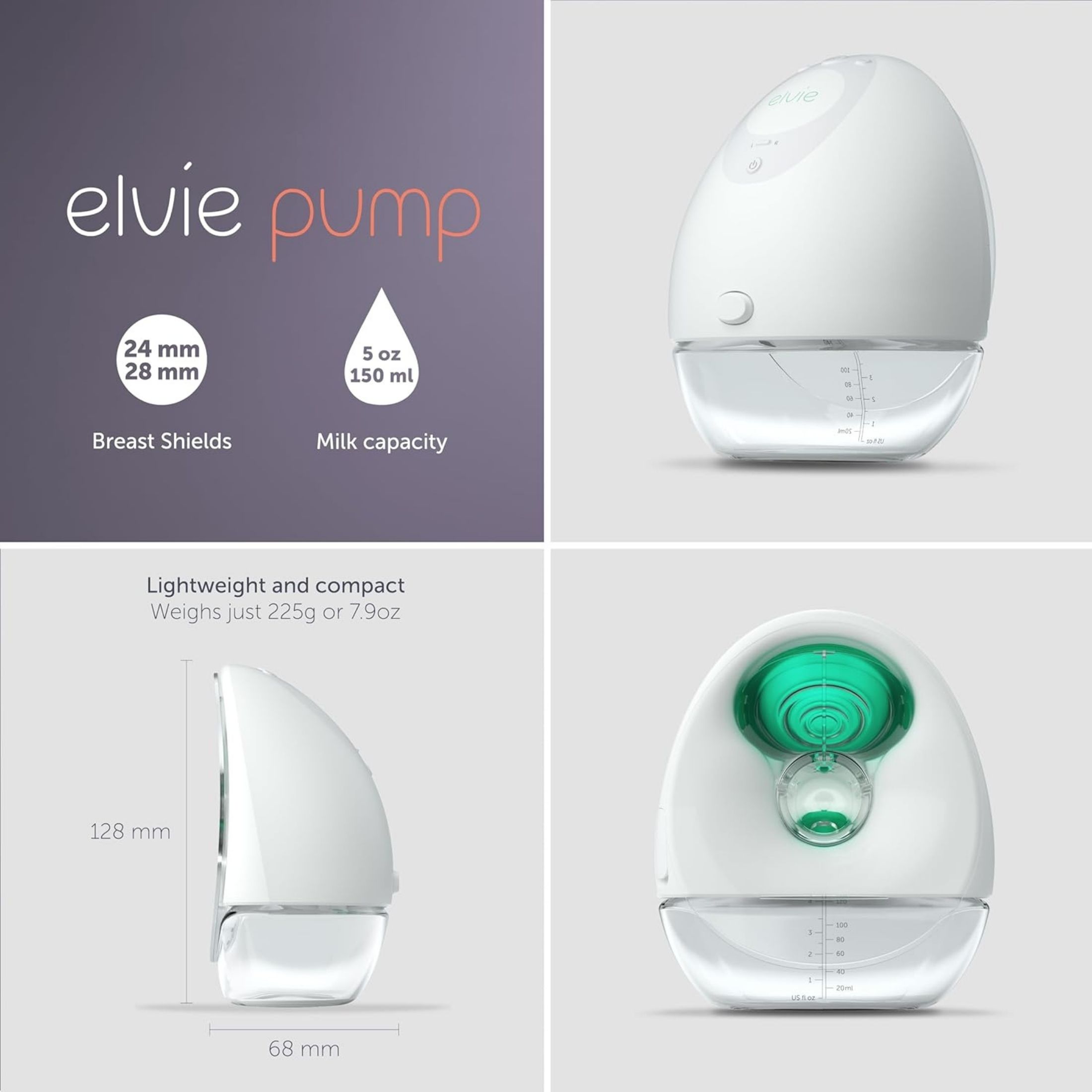 Elvie EP01 Double Electric Breast Pump (New In Original Packaging)