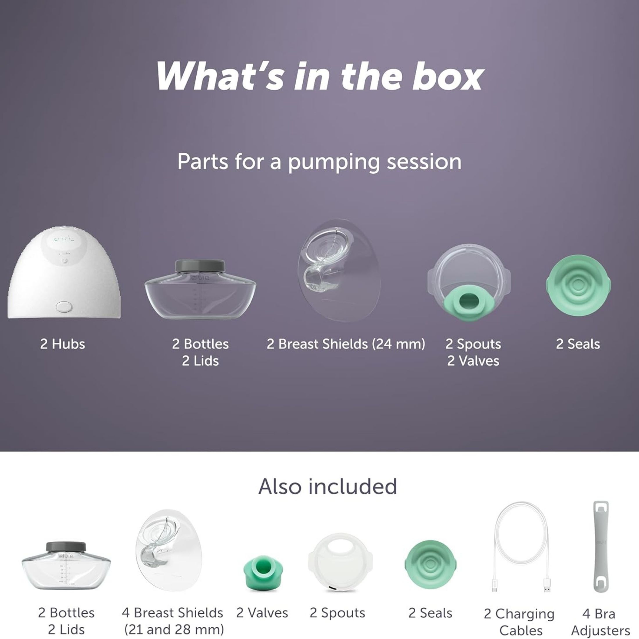 Elvie EP01 Double Electric Breast Pump (New In Original Packaging)