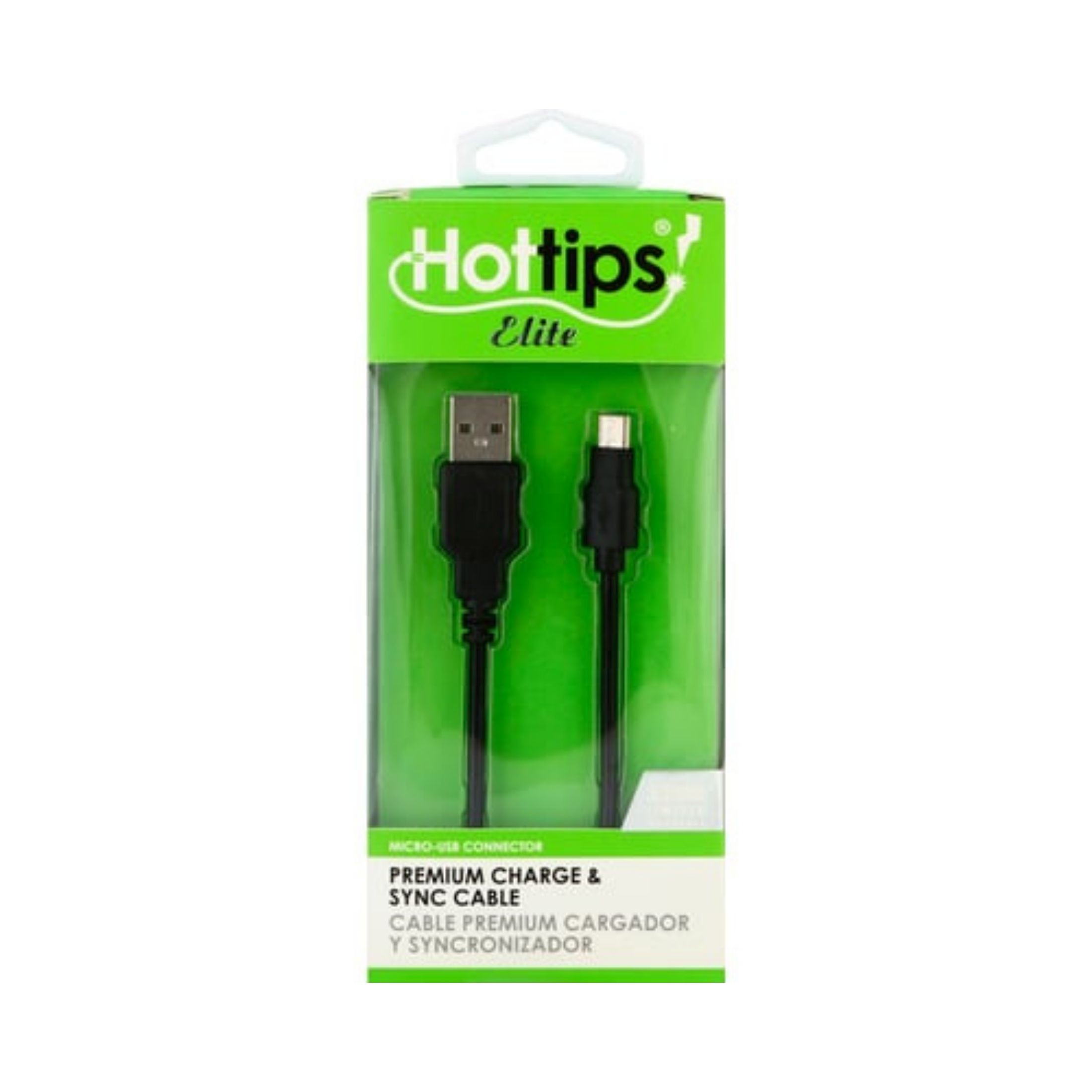 Hottips Elite Charge & Sync Cable, Premium, 4 Foot