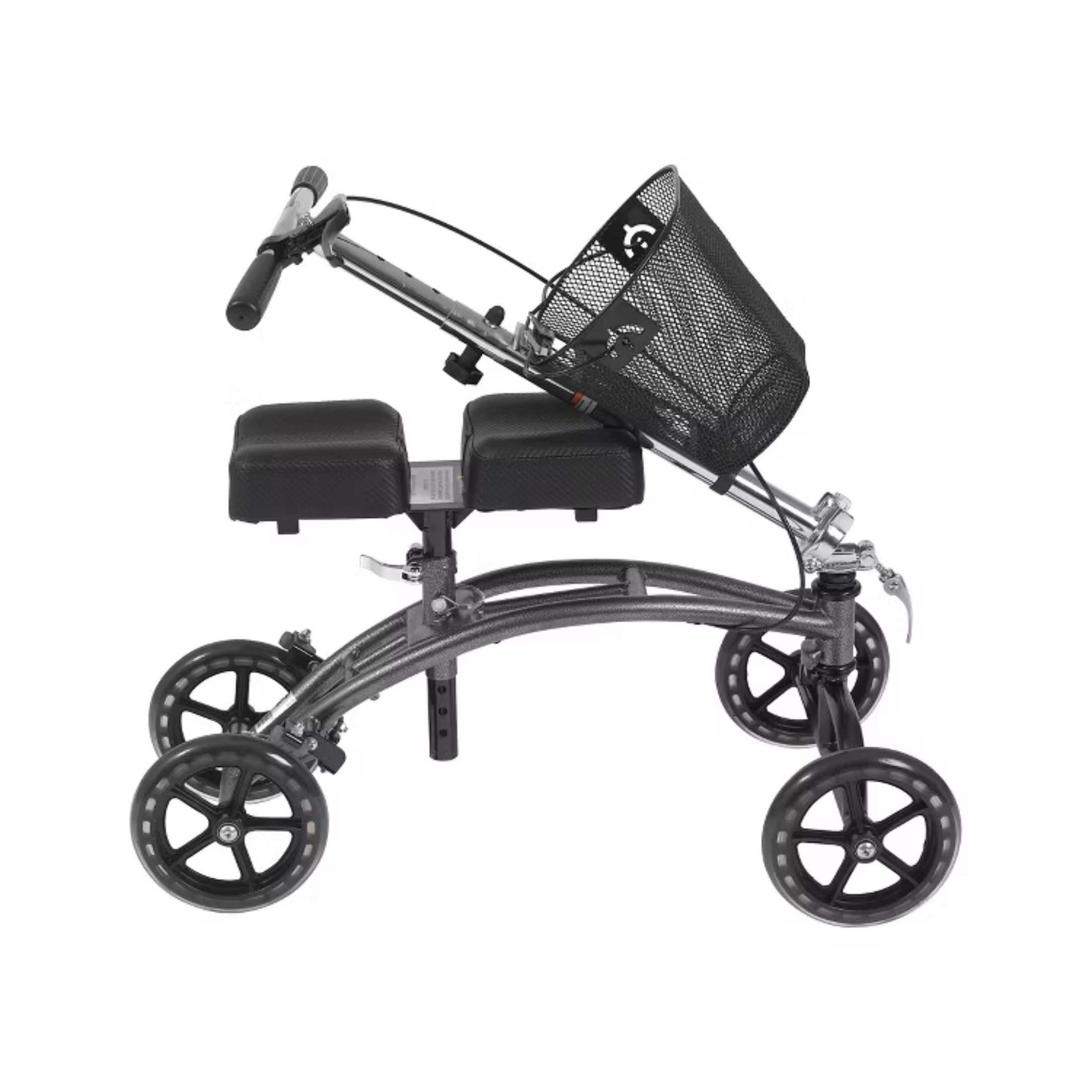 Drive Medical Dual Pad Steerable Knee Walker With Basket, Alternative To Crutches