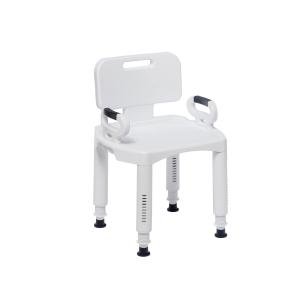 Drive Medical Premium Series Shower Chair With Back And Arms