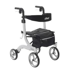 Drive Medical Nitro Euro Style Walker Rollator, White
