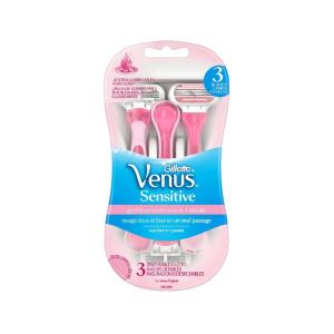 Gillette Venus Sensitive Women's Disposable Razor, 3 Count, Womens Razors / Blades