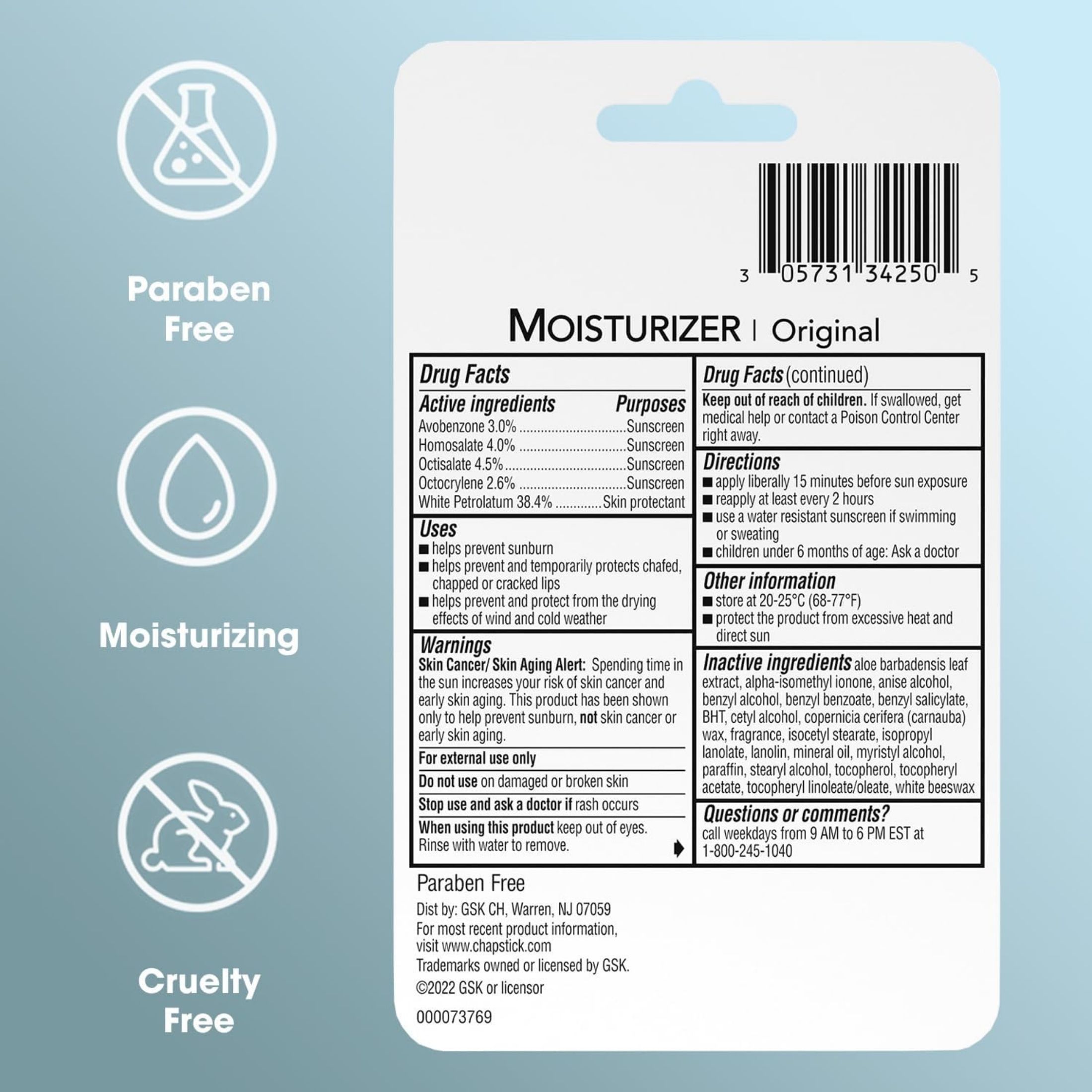 ChapStick SPF Protection Lip Balms