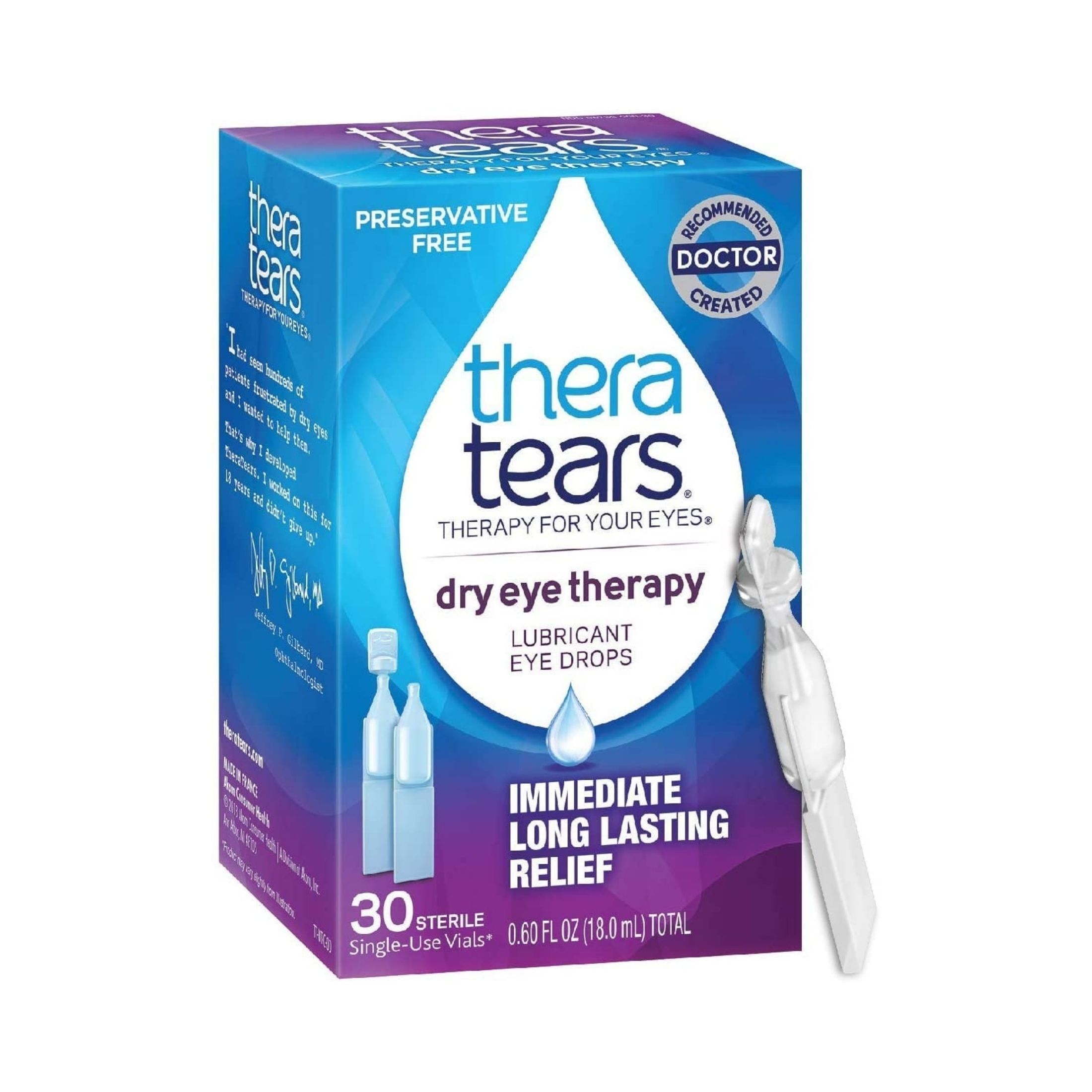 TheraTears Lubricant Eye Drops Dry Therapy - 0.02 Fluid Ounce