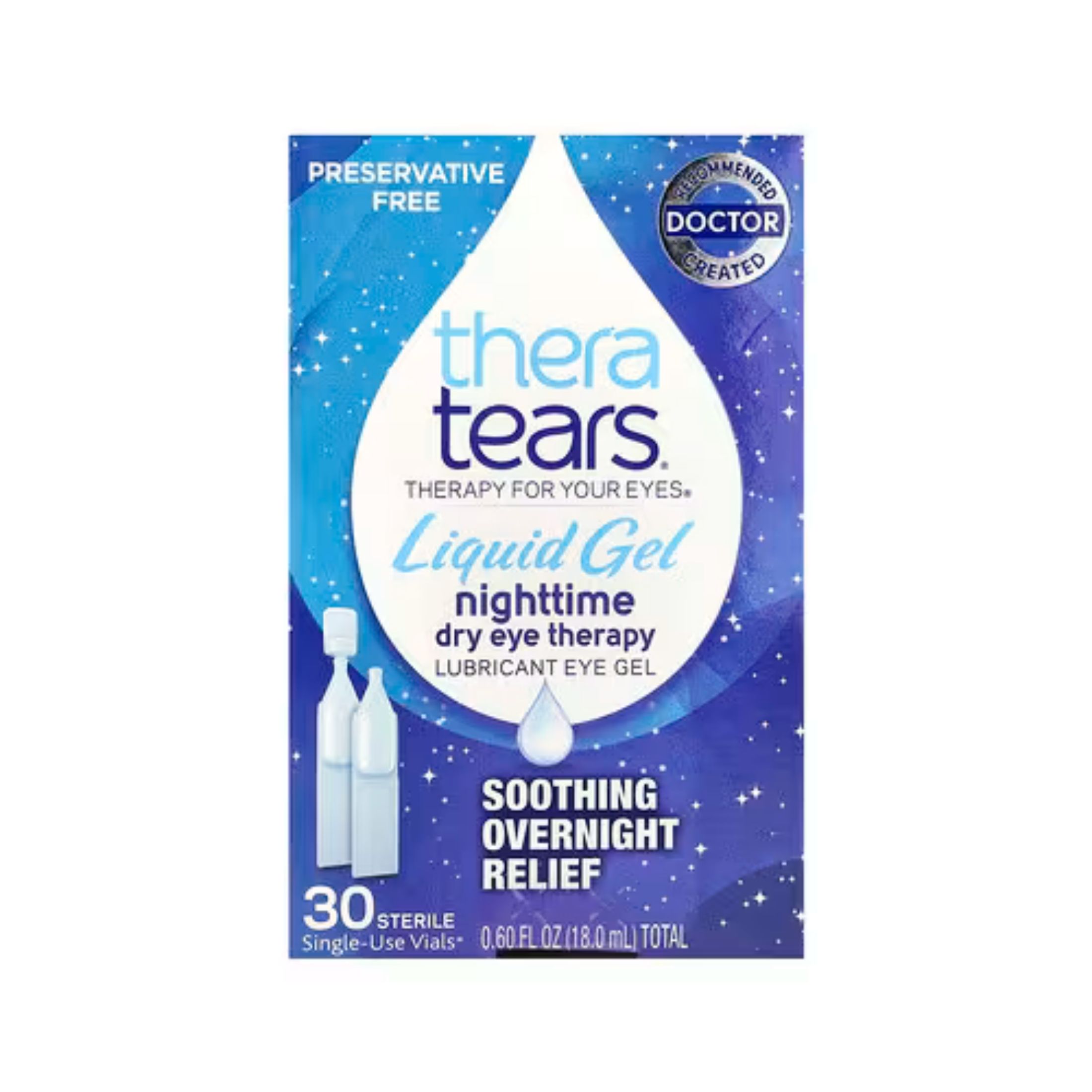 TheraTears Liquid Gel Preservative-Free Nighttime Dry Eye Therapy Vials