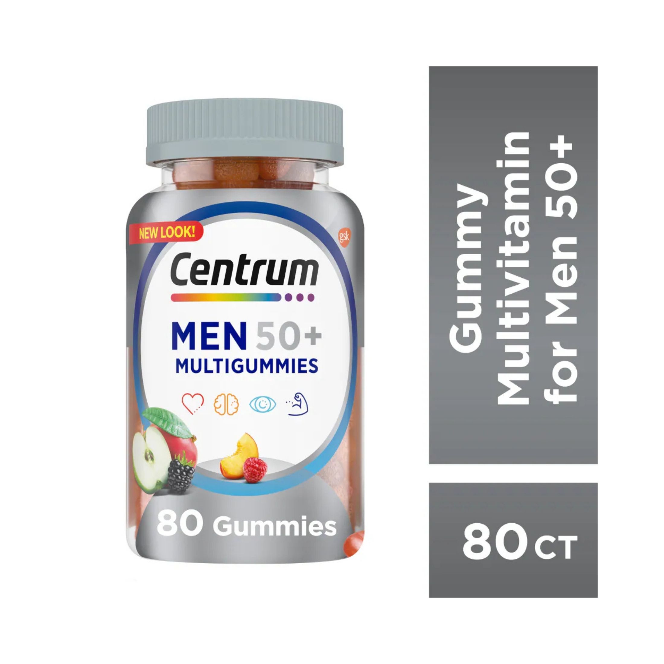 Centrum Multigummies Multivitamin For Men 50 Plus Assorted Fruit