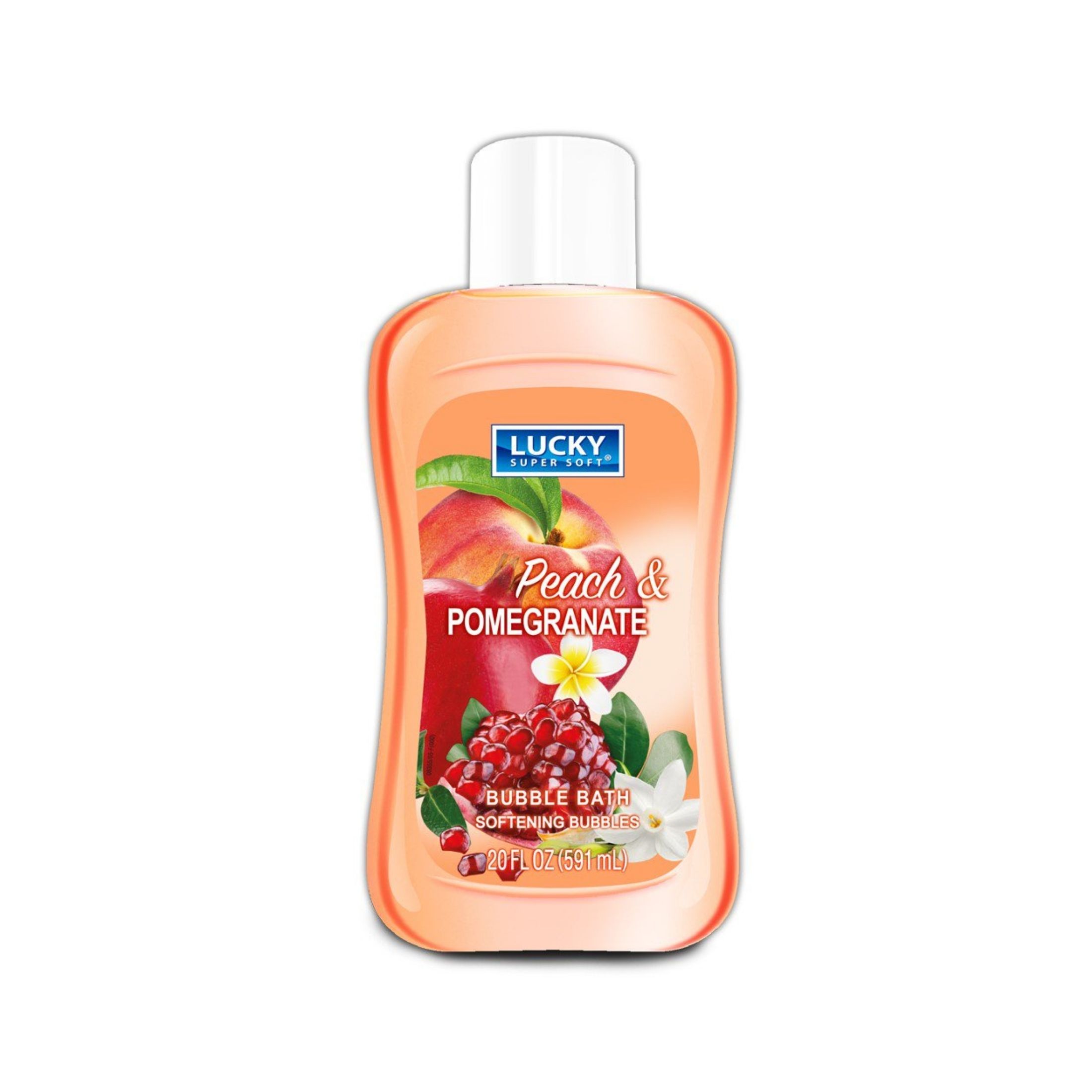 Lucky Super Soft Bubble Bath Pomegranate & Peach 20 Ounce