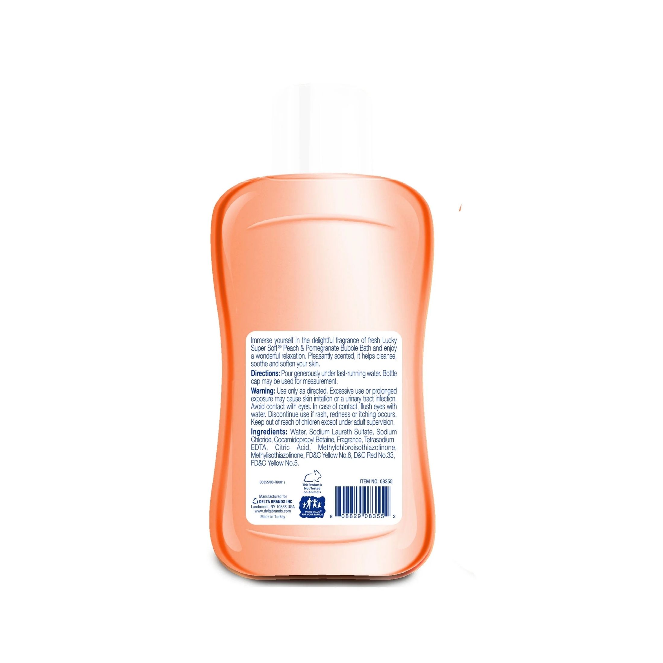 Lucky Super Soft Bubble Bath Pomegranate & Peach 20 Ounce