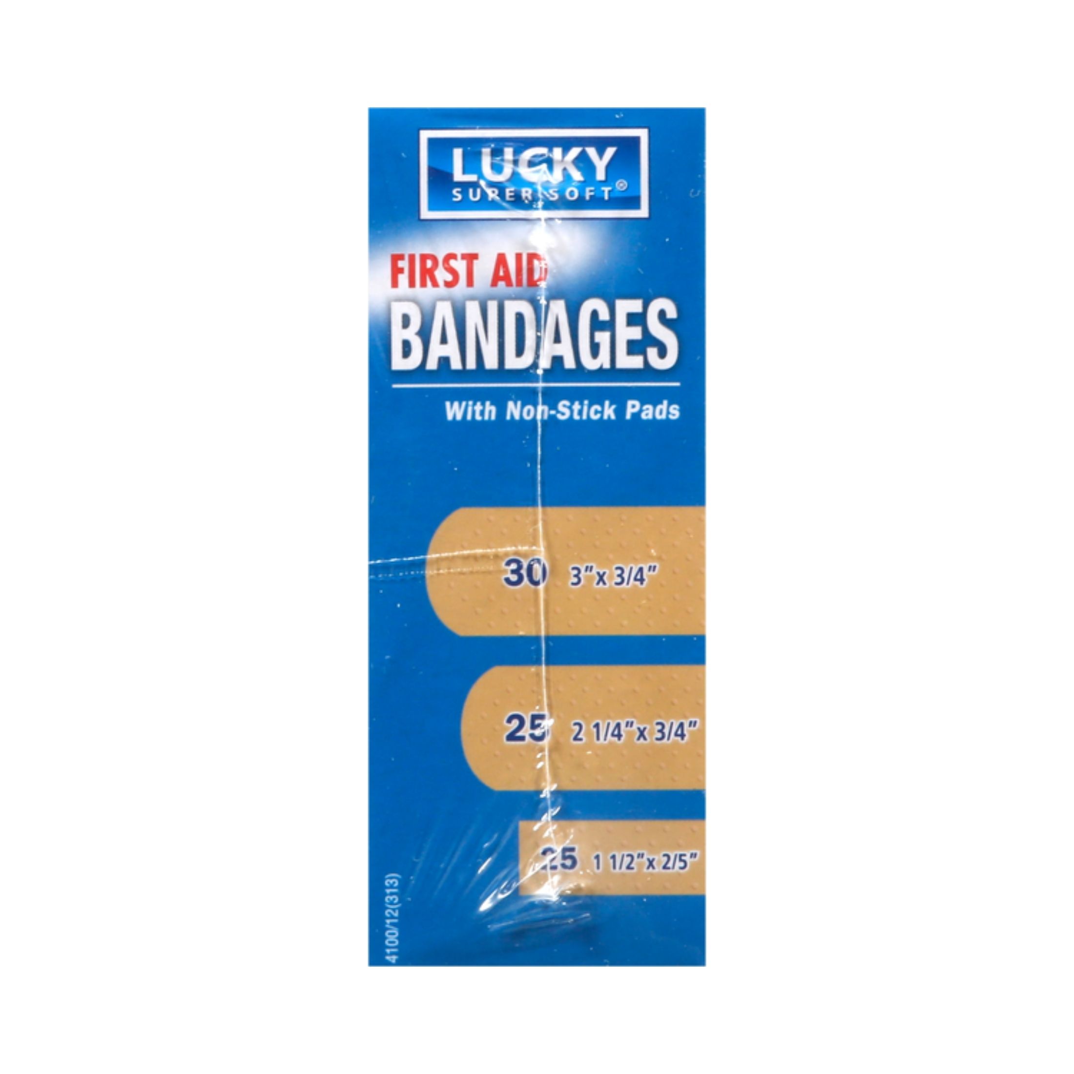Lucky Super Soft First Aid Bandages, Family Pack