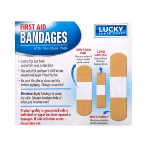 Lucky Super Soft First Aid Bandages, Family Pack