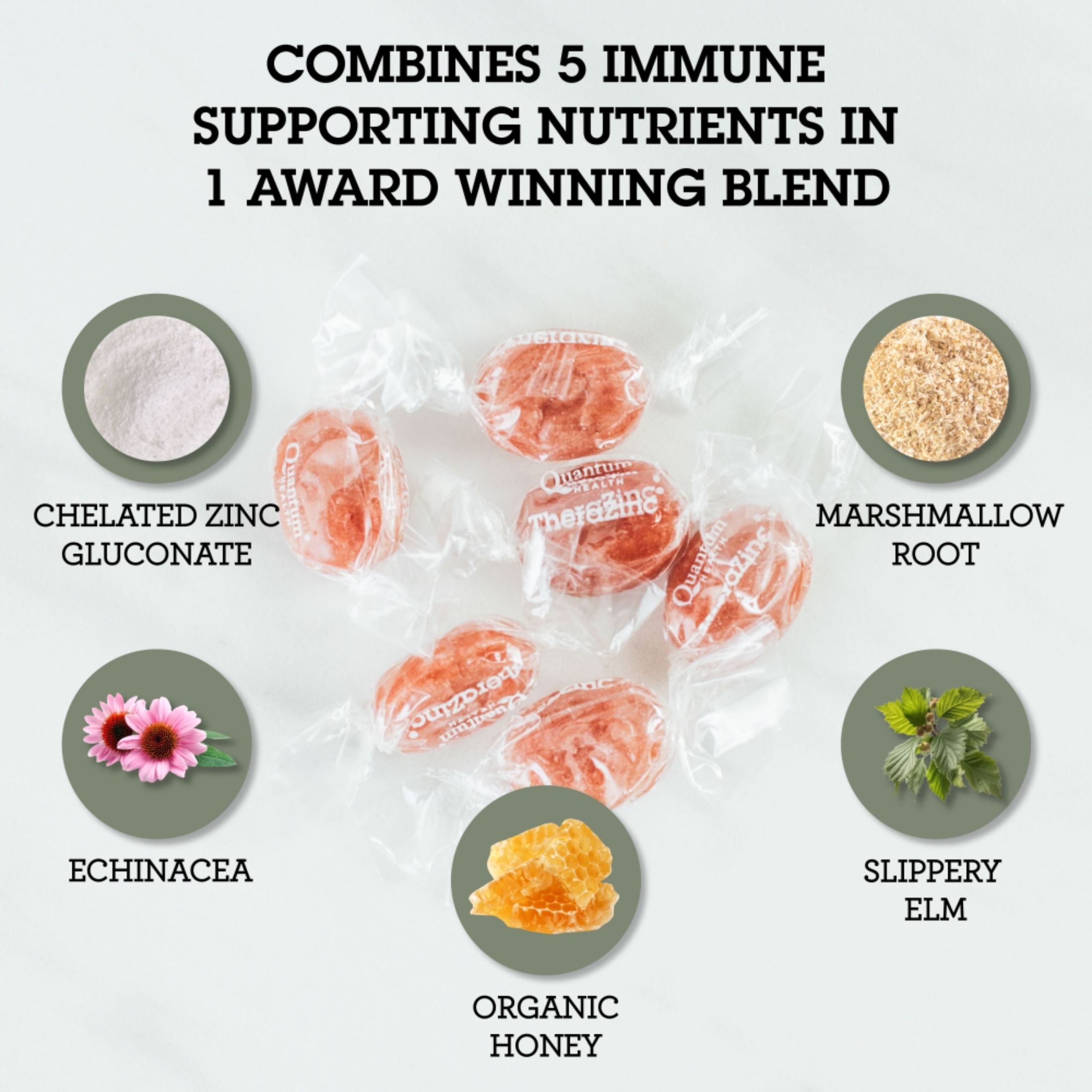 Quantum Health Research Thera Zinc Lozenges - Blood Orange