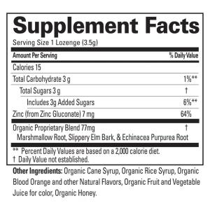 Quantum Health Research Thera Zinc Lozenges - Blood Orange