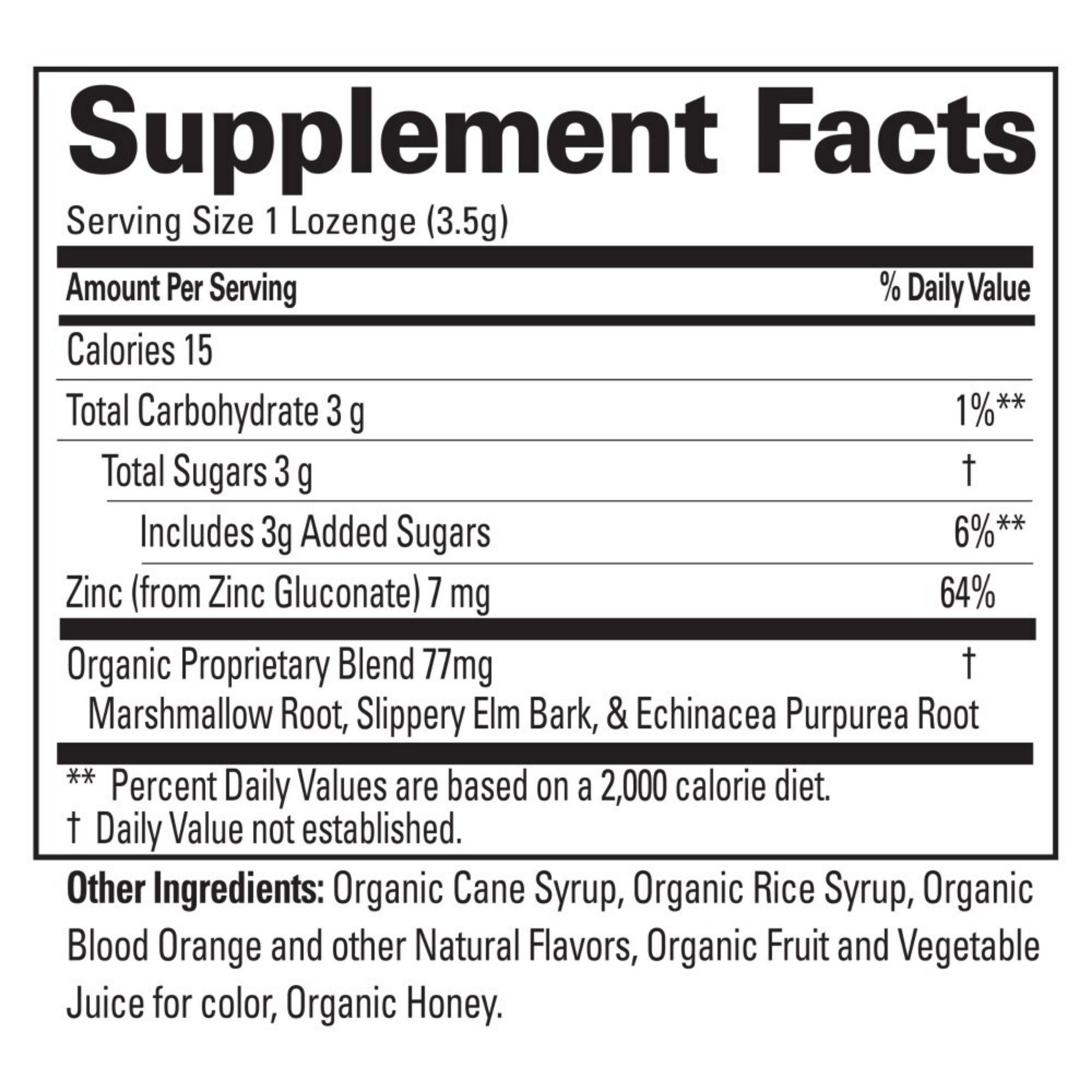 Quantum Health Research Thera Zinc Lozenges - Blood Orange