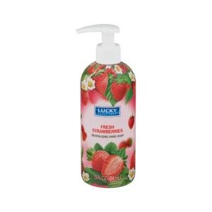 Lucky Super Soft Hand Soap, Revitalizing, Fresh Strawberries 13 Fl Oz