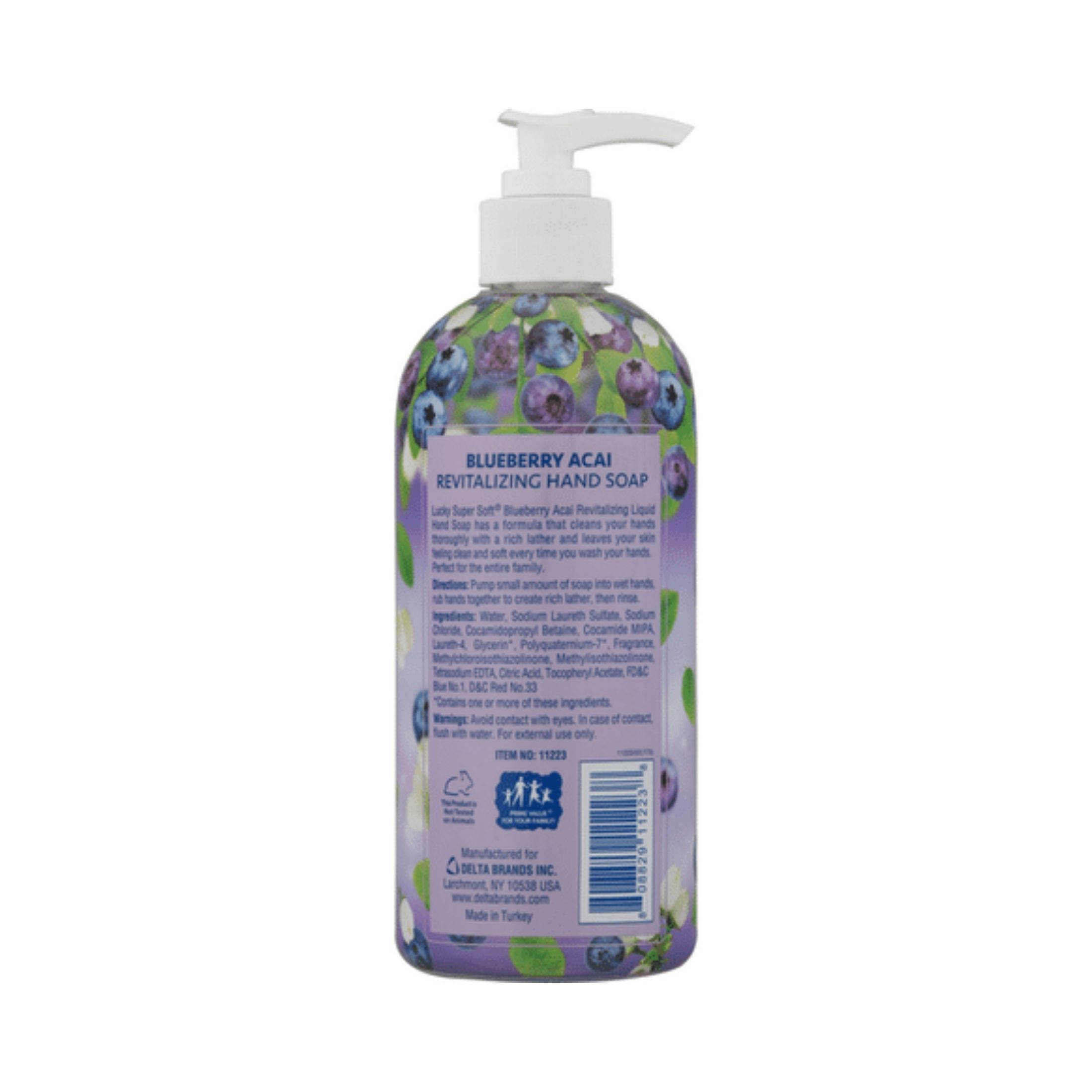 Lucky Super Soft Revitalizing Blueberry Acai Hand Soap 13 Fl Oz