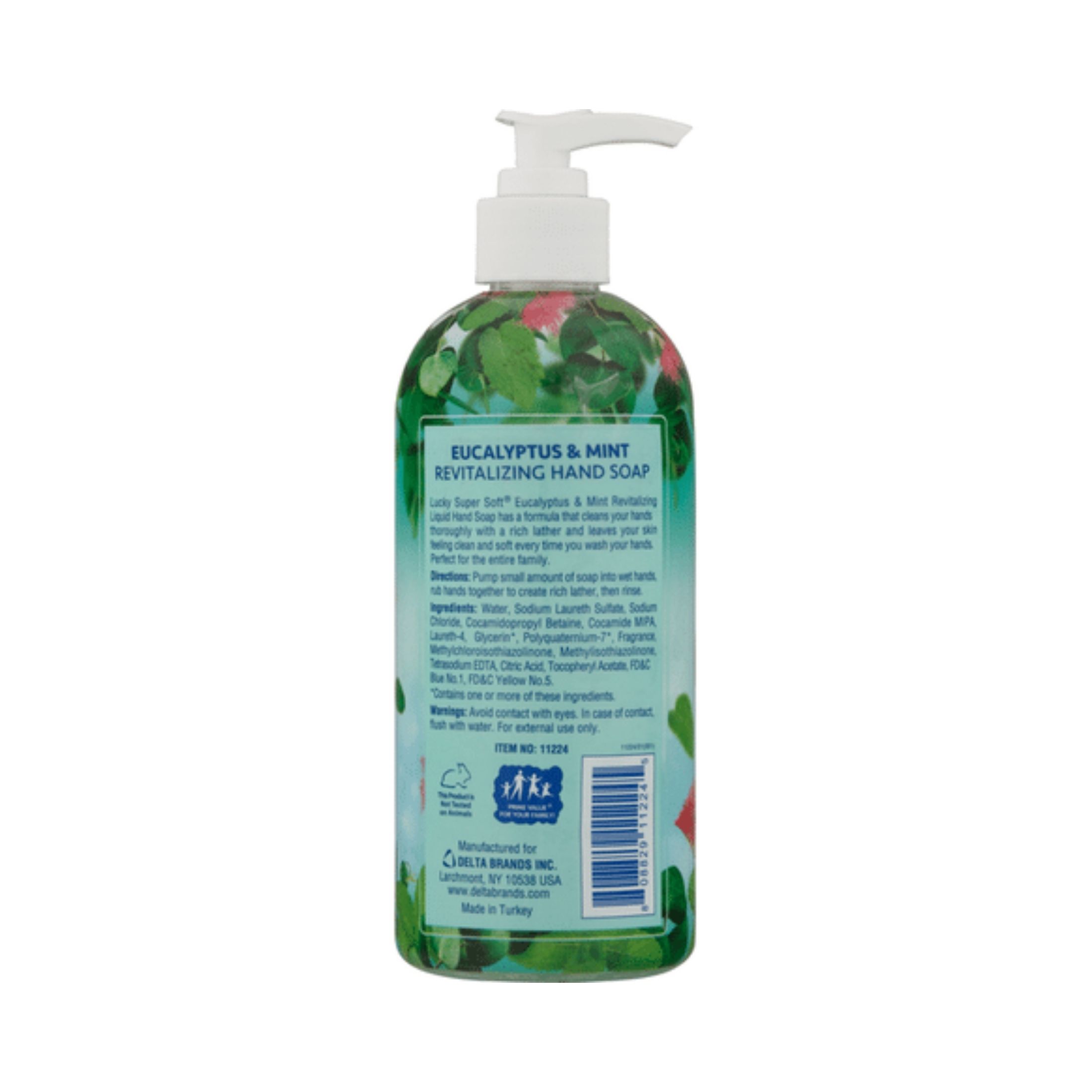 Lucky Super Soft Revitalizing Eucalyptus & Mint Hand Soap 14 Fl Oz