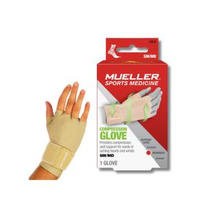 Mueller Compression & Support Gloves, Medium
