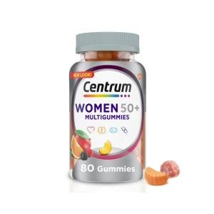 Centrum Multivitamin/Multimineral Supplement, Women 50+, Assorted Natural Fruit Flavors, Gummies