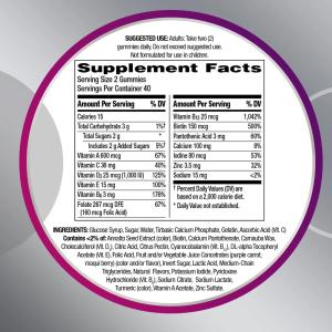 Centrum Multivitamin/Multimineral Supplement, Women 50+, Assorted Natural Fruit Flavors, Gummies