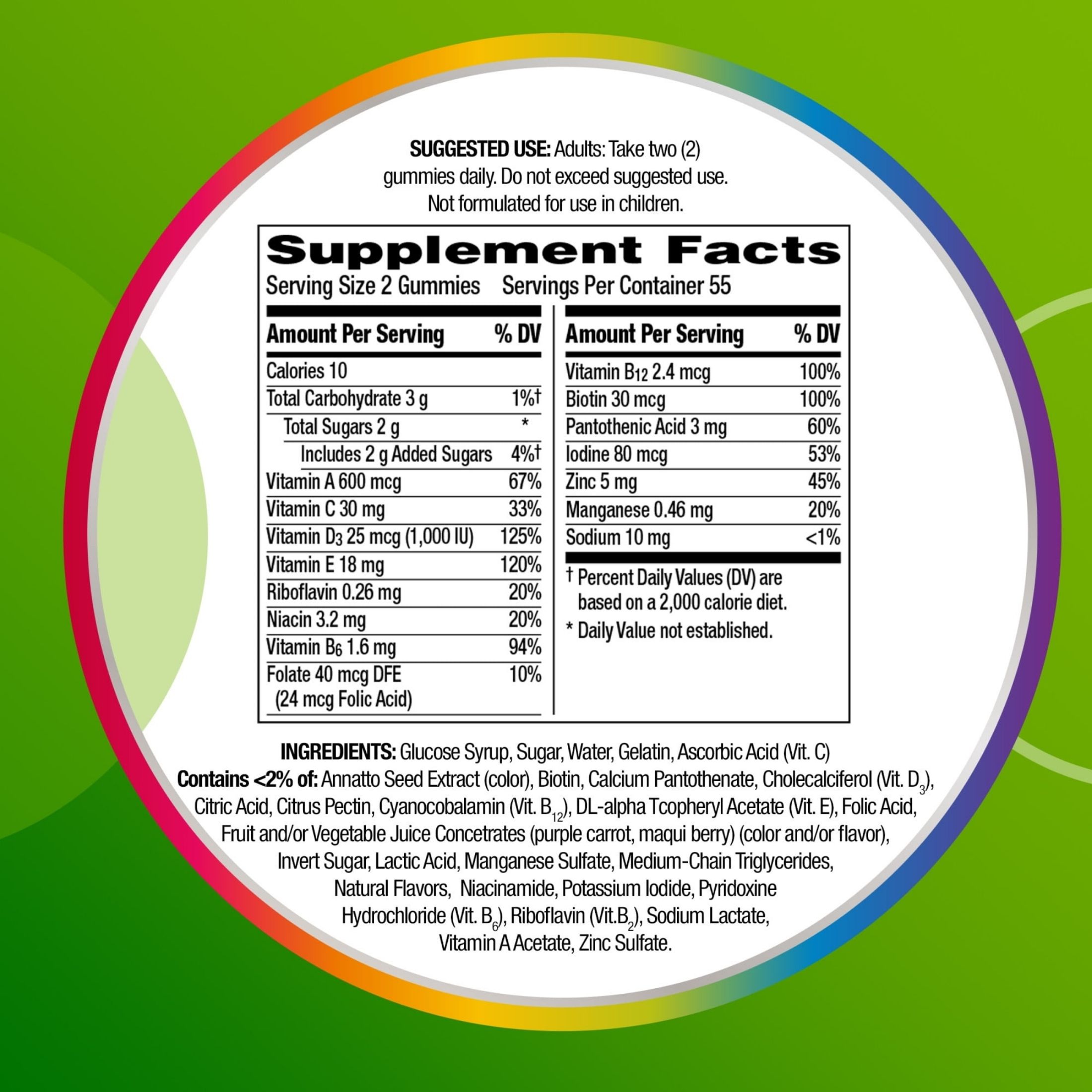 Centrum Multivitamin Gummy For Adults - Assorted Fruit