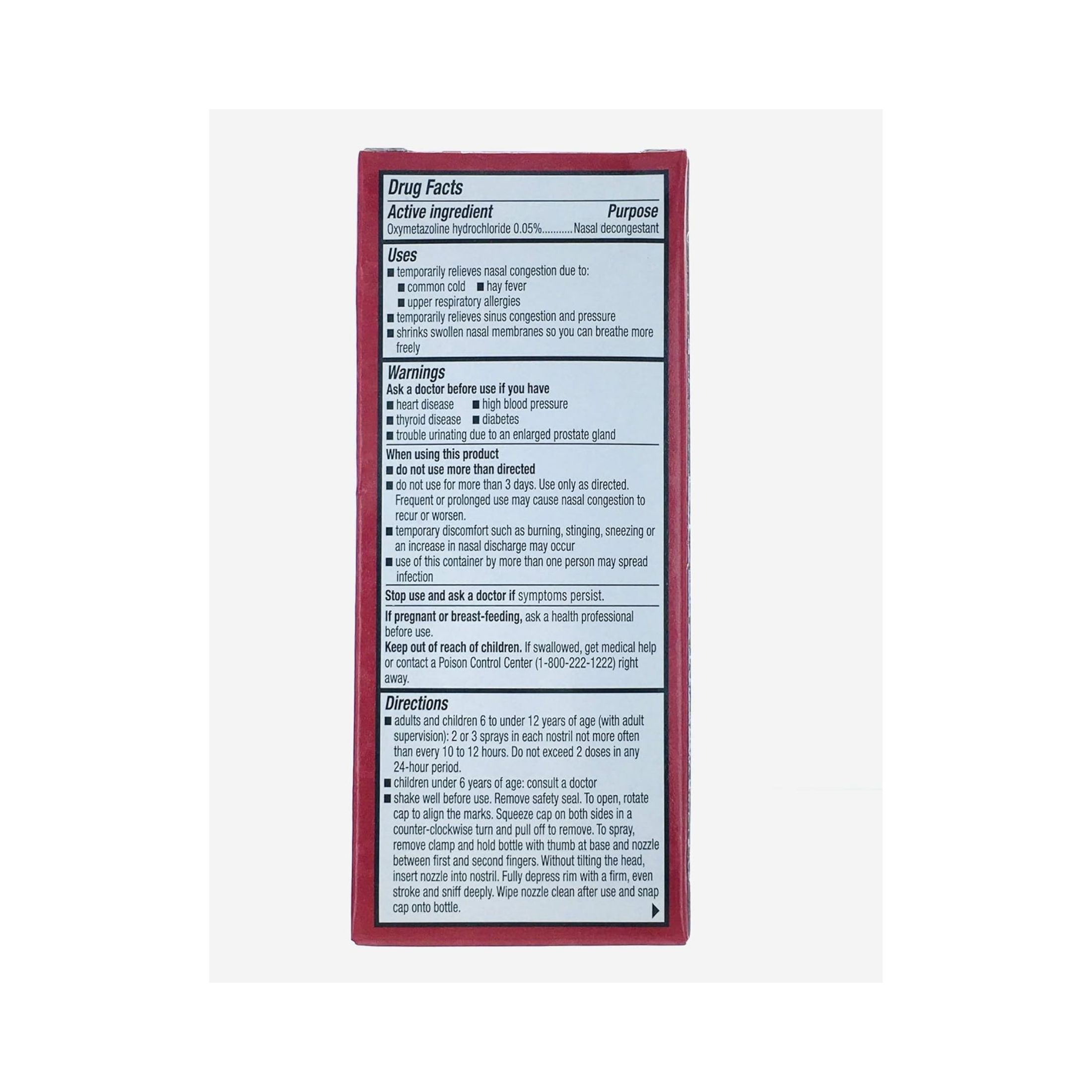 Family Care Original Nasal Mist Spray 0.5oz 6ct