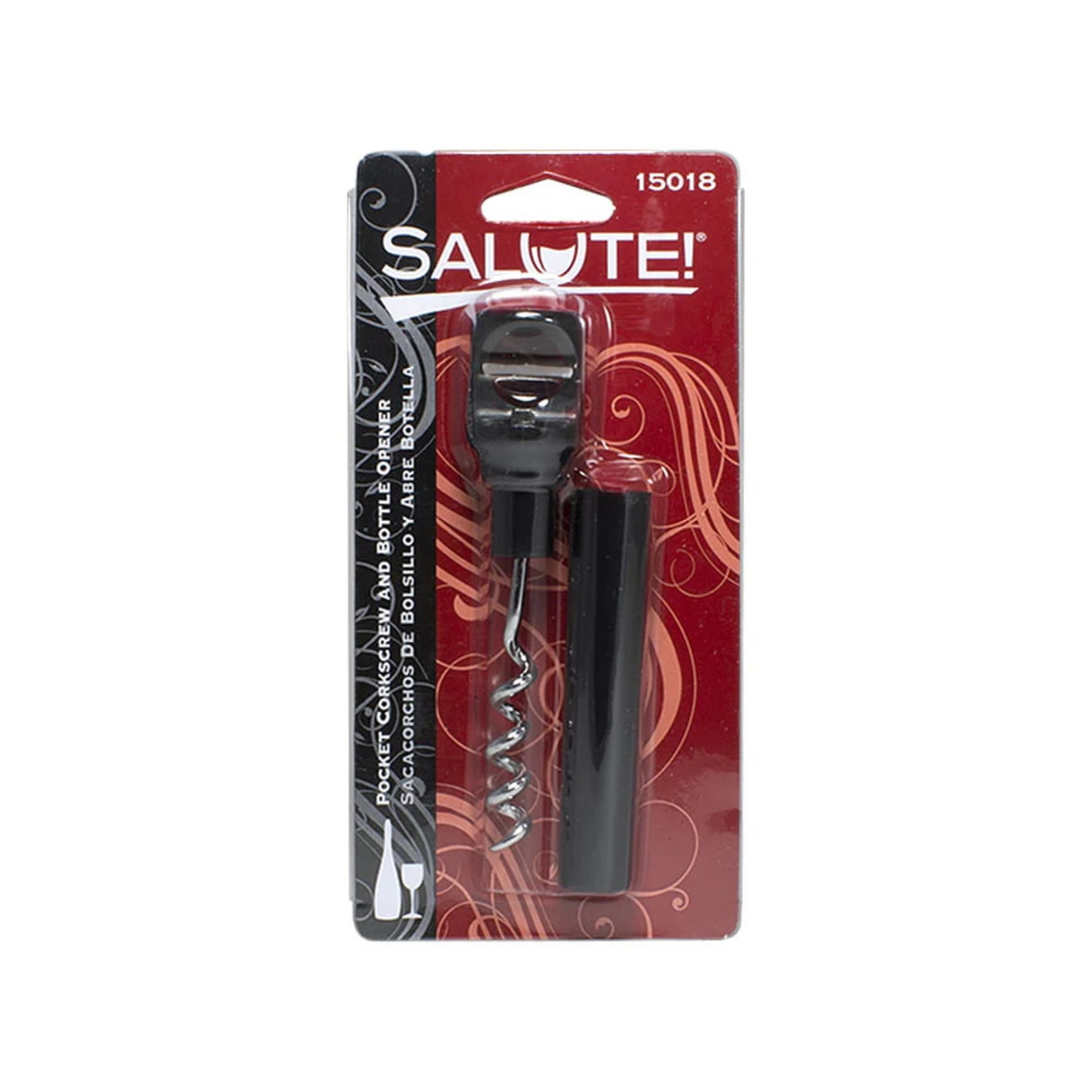 Salute Pocket Corkscrew And Bottle Opener
