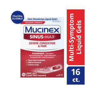 Mucinex Severe Congestion & Pain, Maximum Strength, Liquid Gels