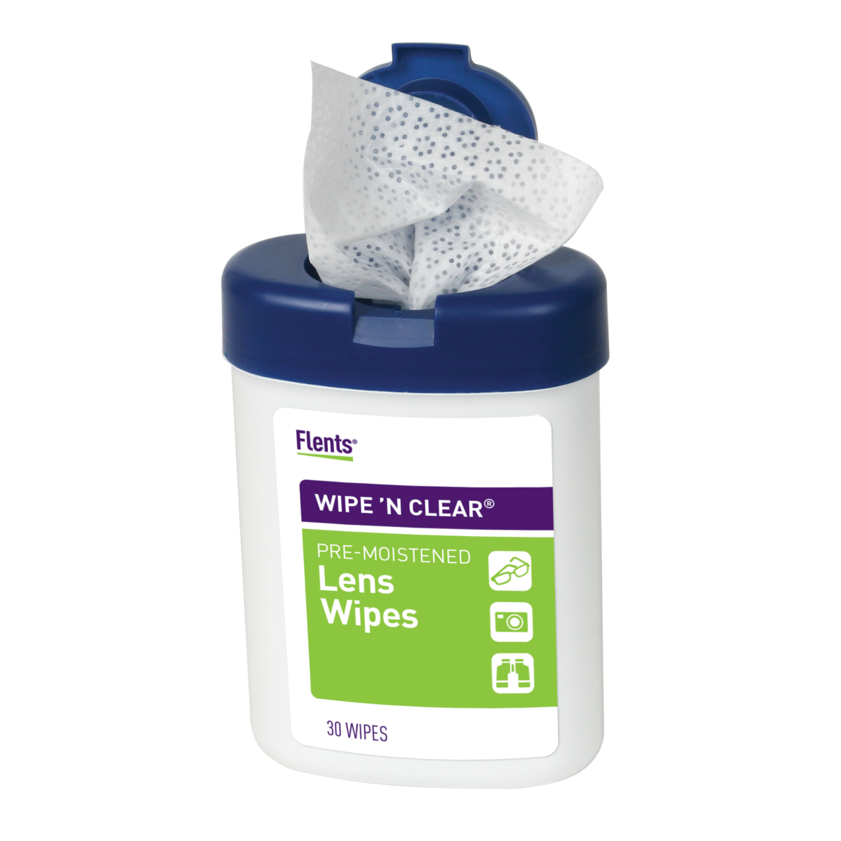 Flents Wipe 'N Clear Pre-Moistened Lens Wipes