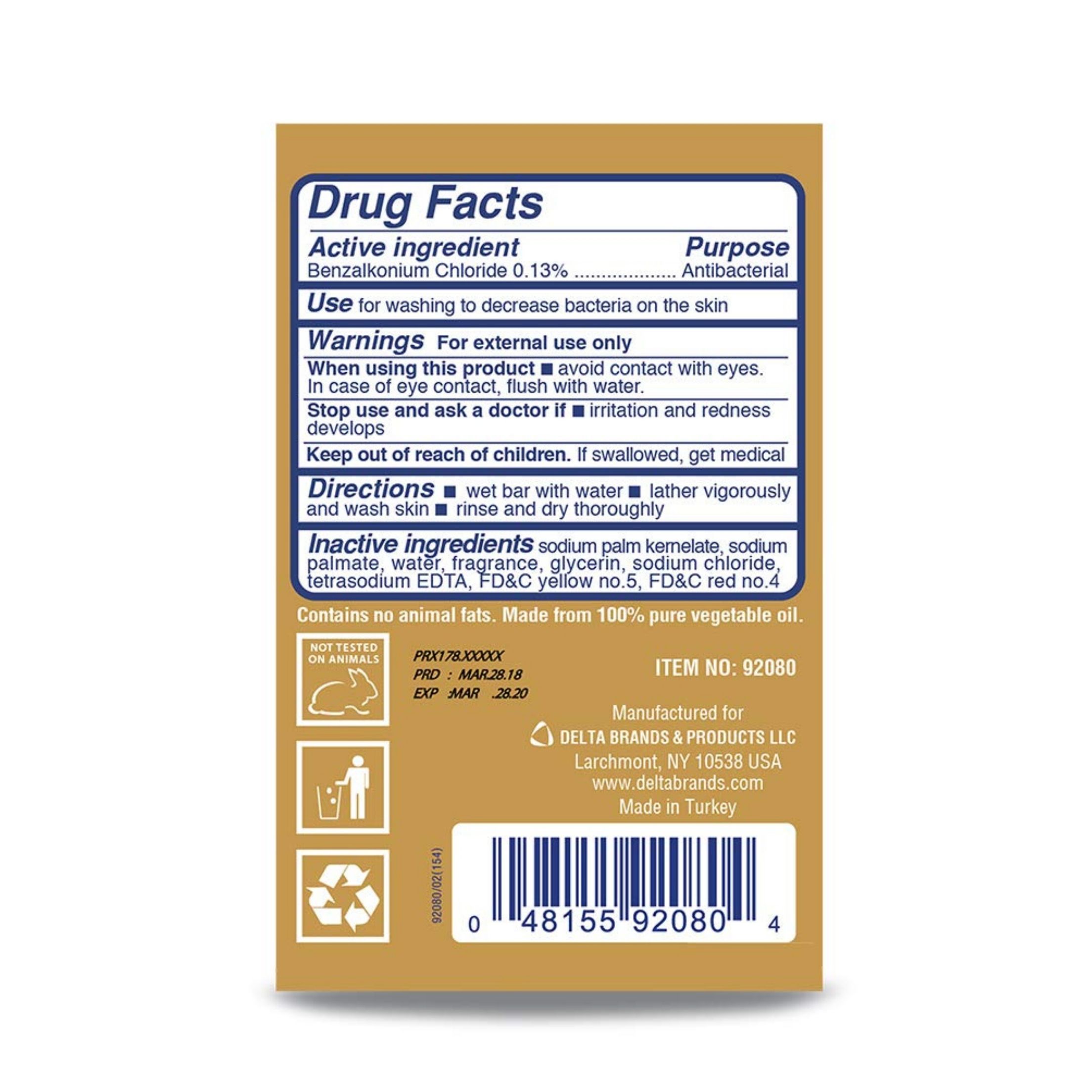 Personal Care Soap, Antibacterial