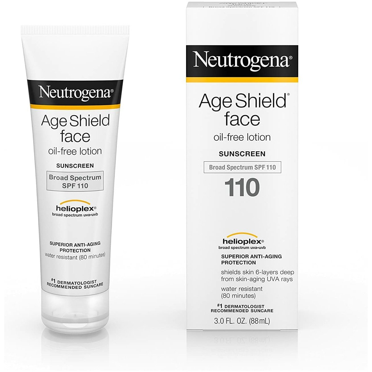 Neutrogena Age Shield Face Oil-Free Sunscreen Lotion Broad Spectrum - SPF 110 - 3 Fl Oz