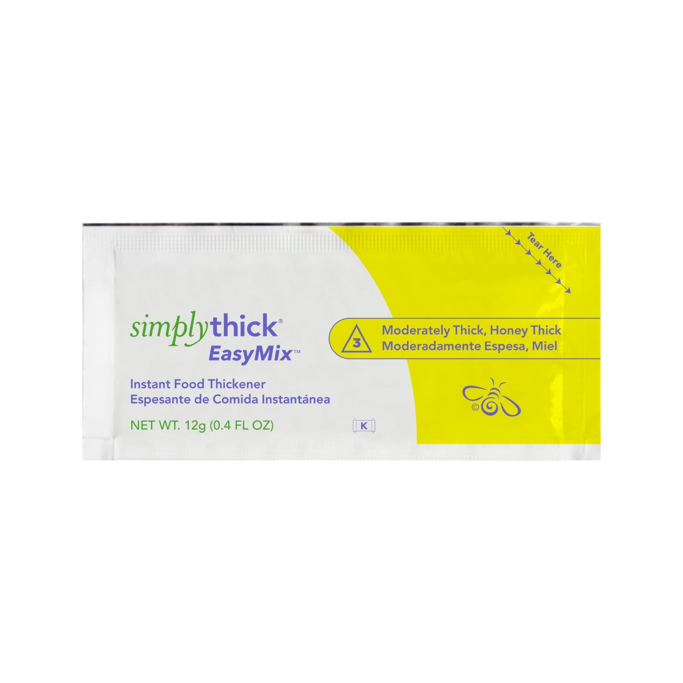 Simply Thick EasyMix Honey Consistency (L3) Food Thickener, 12g Individual Serving
