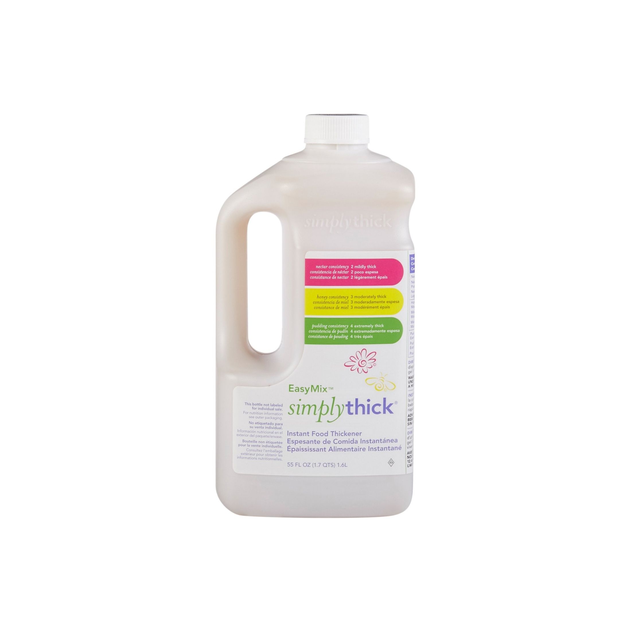 Simply Thick EasyMix Instant Food Thickener- 1.6 Liter Bottle & 1 Pump
