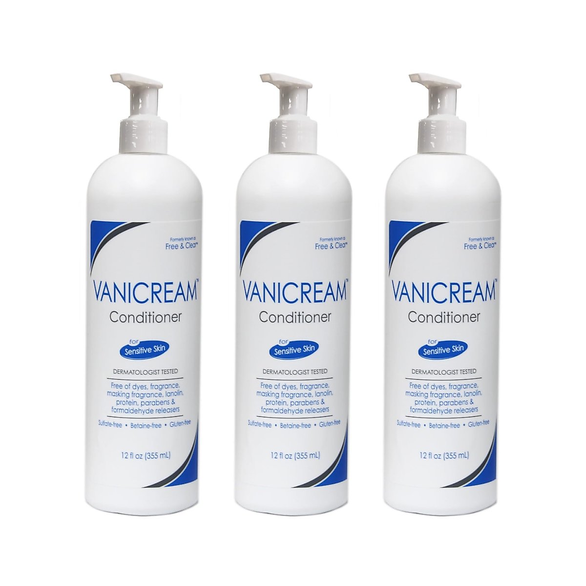 Vanicream Free & Clear For Sensitive Skin Hair Conditioner 12 Fl Oz